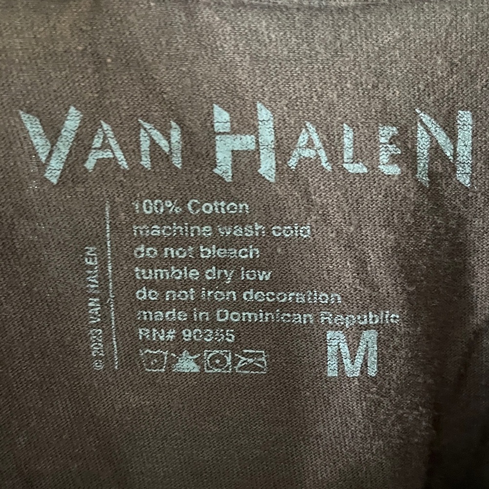 Van Halen 1979 Tour Brown T-Shirt 2023 official merch sz medium - Picture 3 of 7